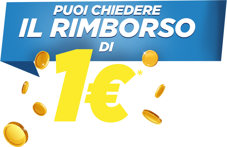 Puoi chiedere il rimborso di 1 euro